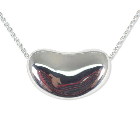 TIFFANY 925 Bean Pendant Necklace